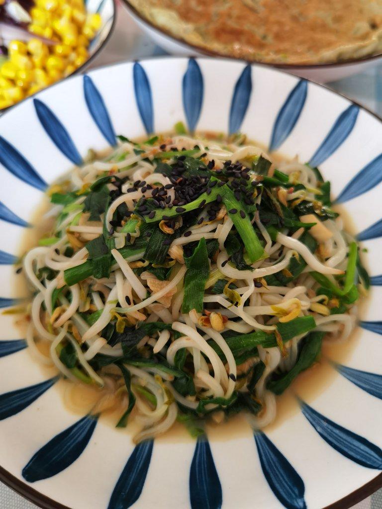 韭菜炒豆芽