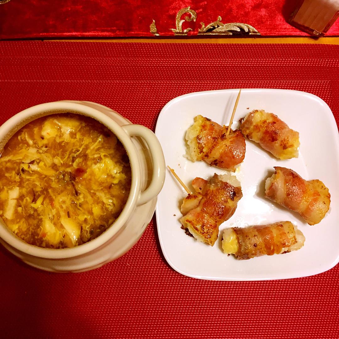 培根芝士饭卷