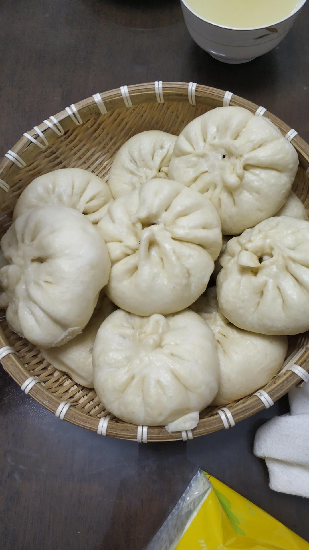 薄皮馅多的素包子（饺子皮版）