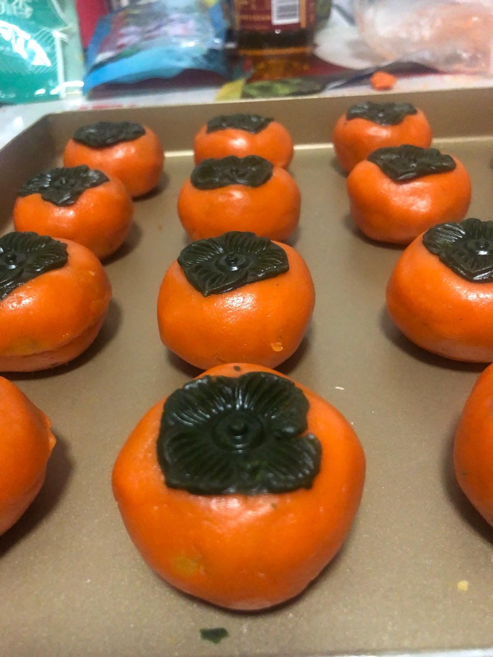 全网独家（原创）柿柿如意—广式金沙奶黄月饼（内附视频做法）