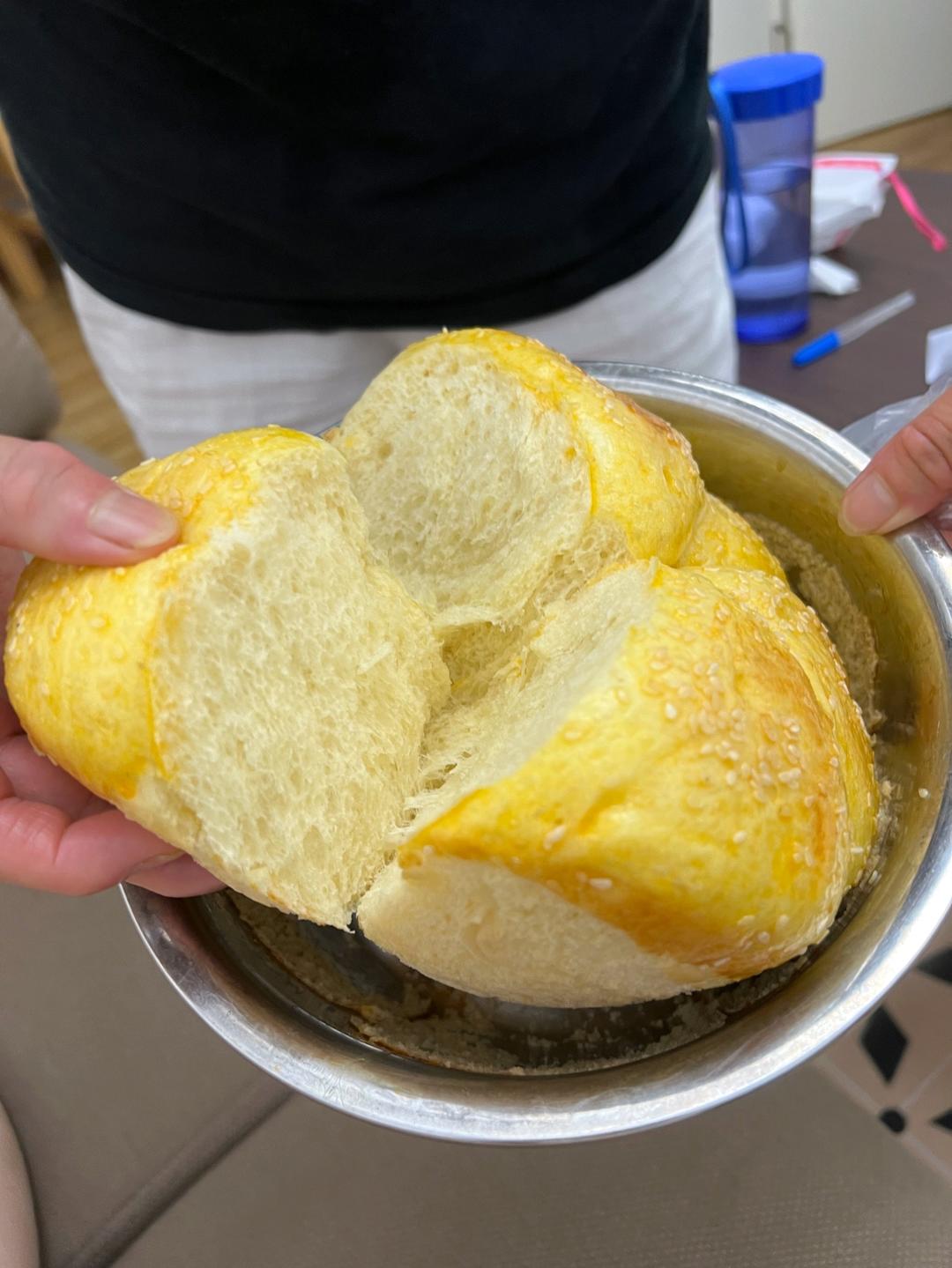 鸡蛋牛奶蒸面包