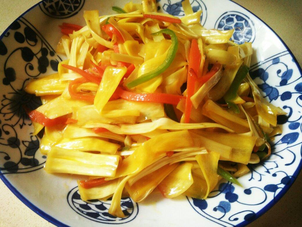 鲜炒菠萝蜜丝