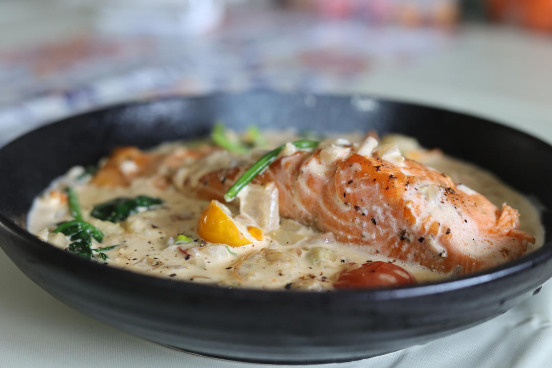 ［三文鱼创新吃法］托斯卡纳三文鱼 Tuscan Salmon