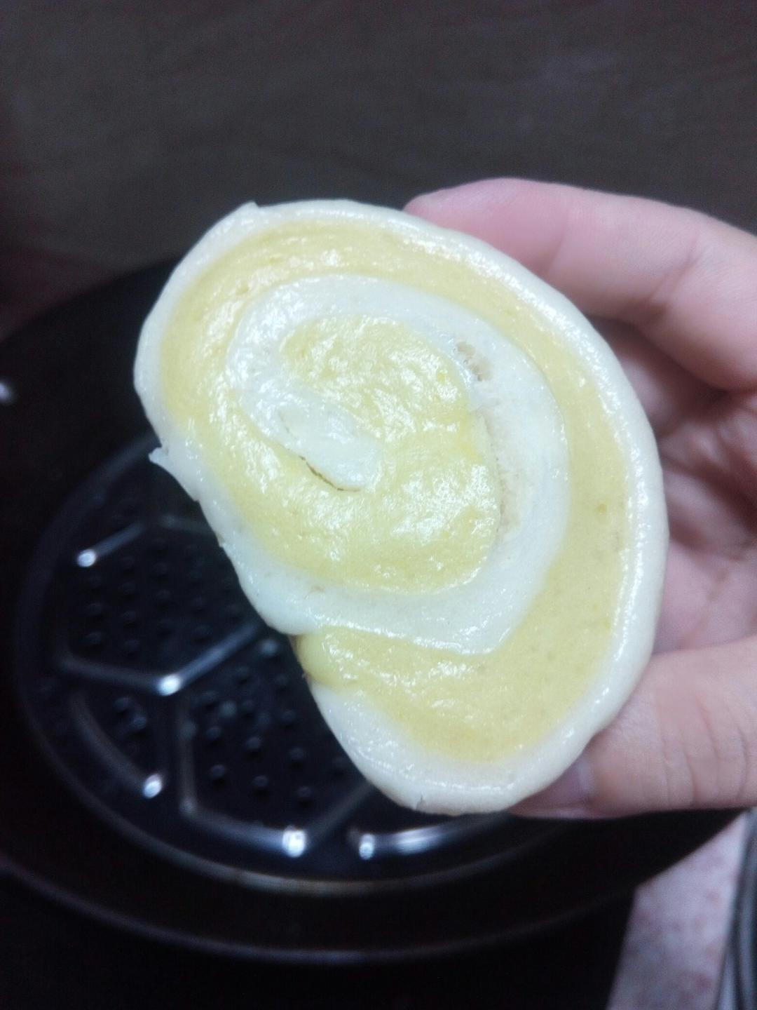 奶香金银卷 Chinese Steamed Pumpkin Bun