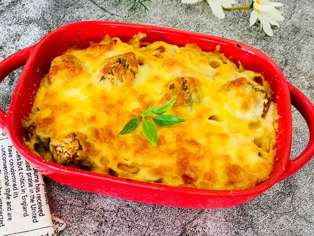 summerl做的番茄牛肉丸焗意面