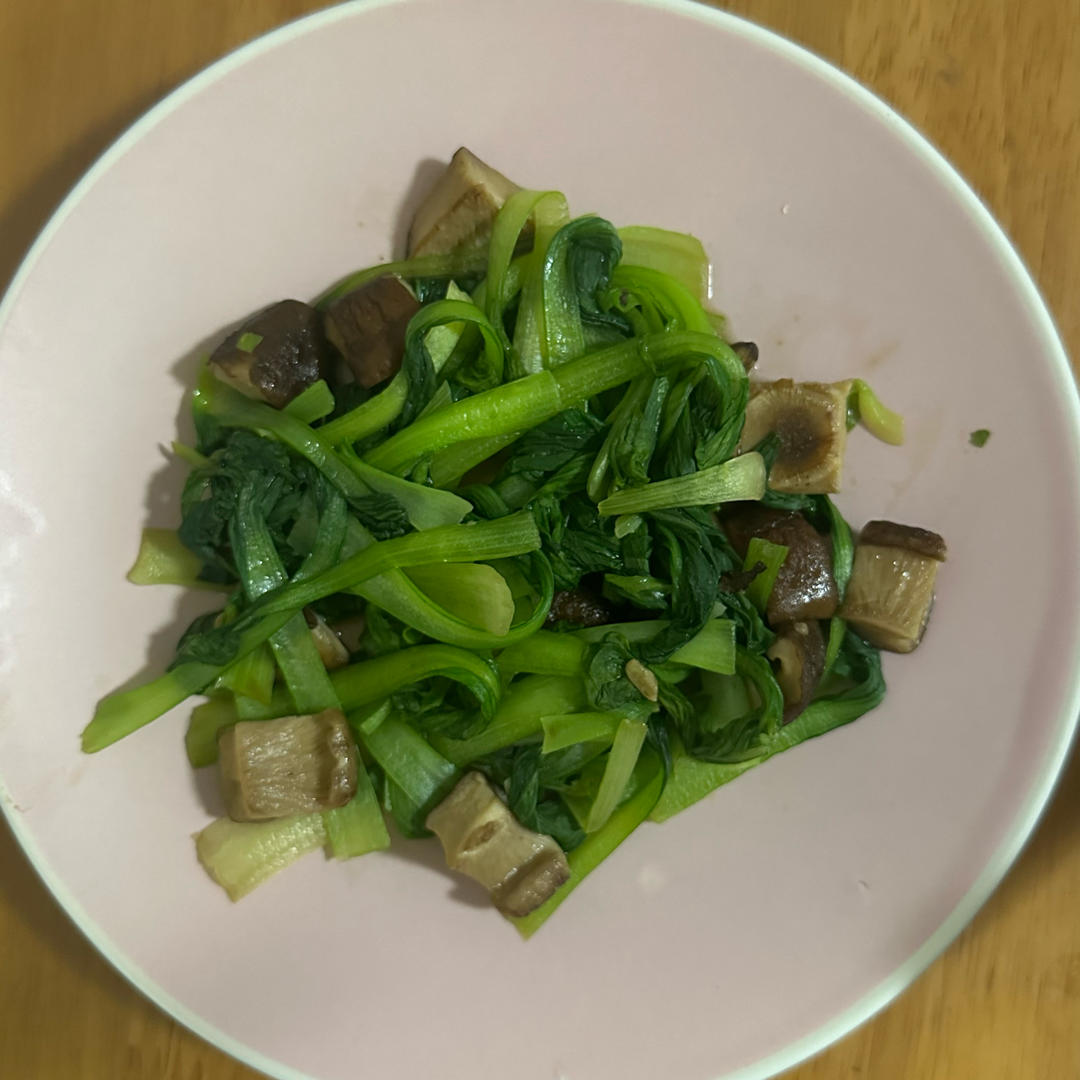 蚝油香菇油菜