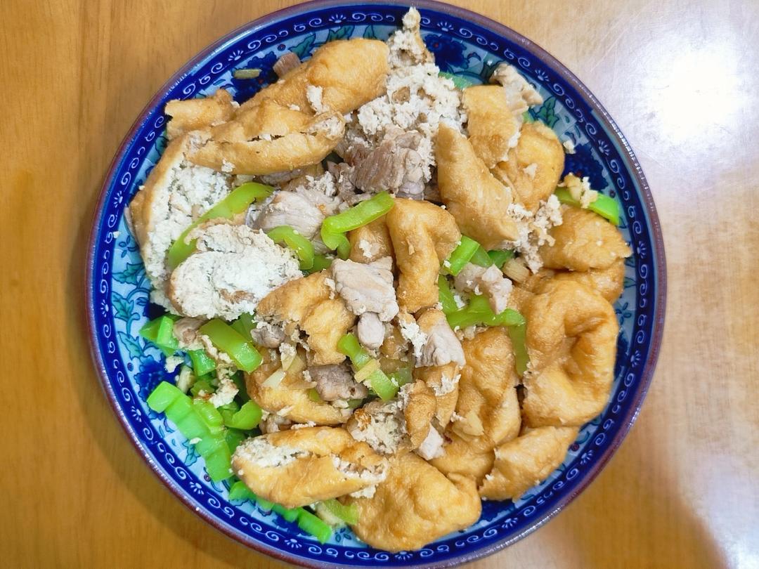 青椒油豆腐——这样做比肉还好吃的油豆腐