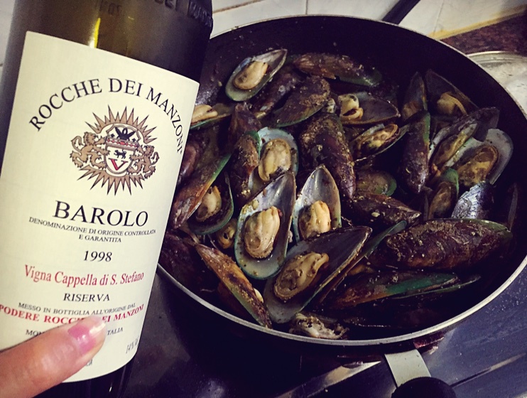 Steamed mussels with wine and cream 法式奶油青口贝