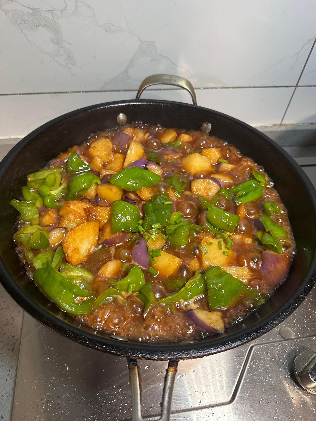 地三鲜（茄子，土豆，青椒）