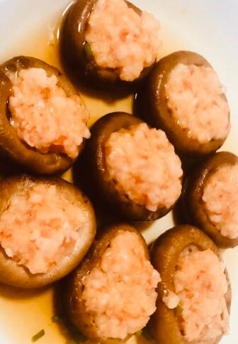 蘑菇酿虾滑♨️鲜、香、嫩口口爆汁