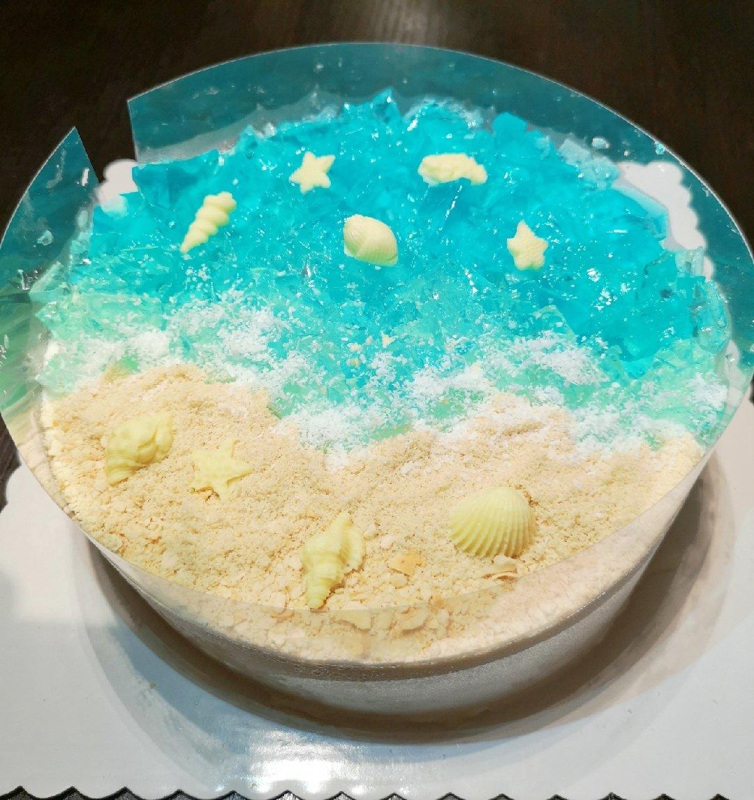 海洋酸奶慕斯蛋糕——乐众缤纷夏日烘焙大赛获奖作品