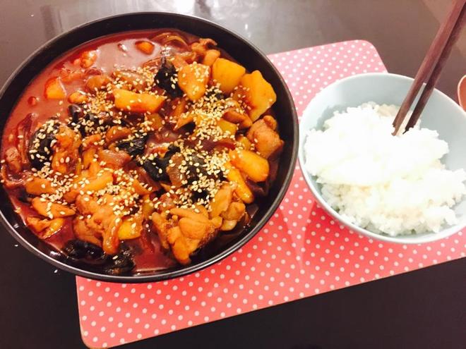 韩式辣鸡汤（自制）的做法