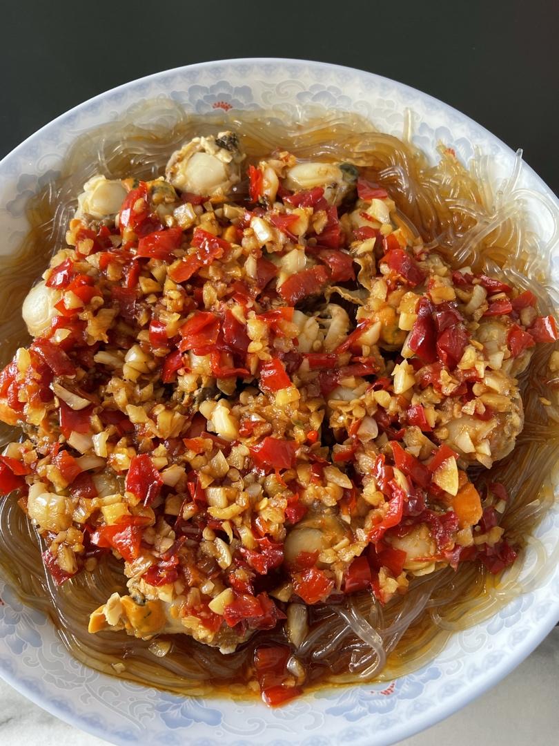 蒜蓉粉丝蒸扇贝肉