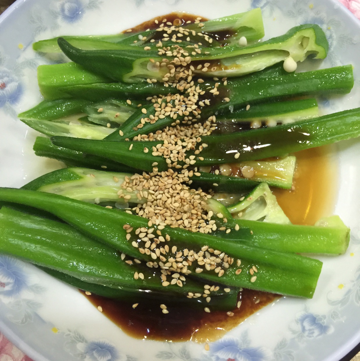 凉拌秋葵