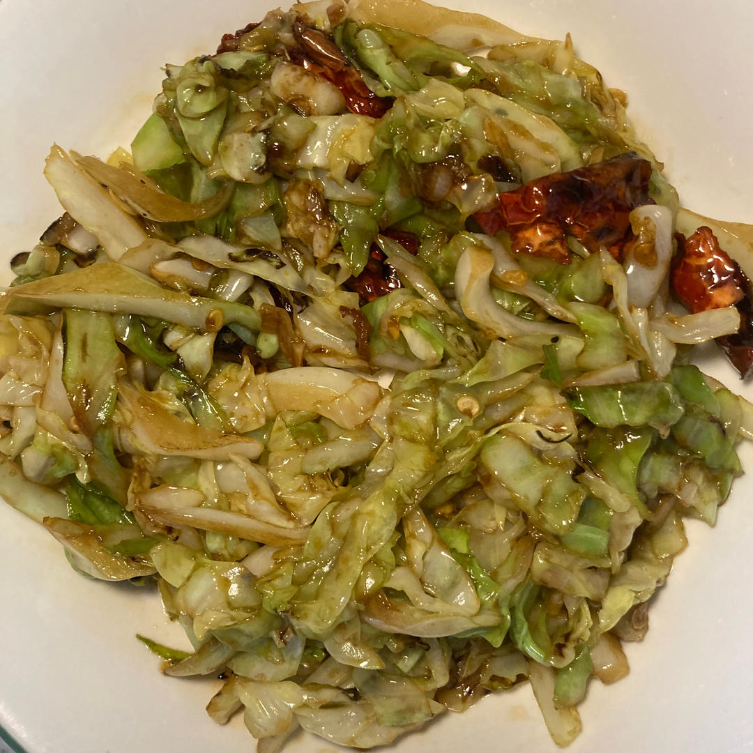 ㊙️巨好吃的干煸手撕包菜～酸辣开胃又下饭