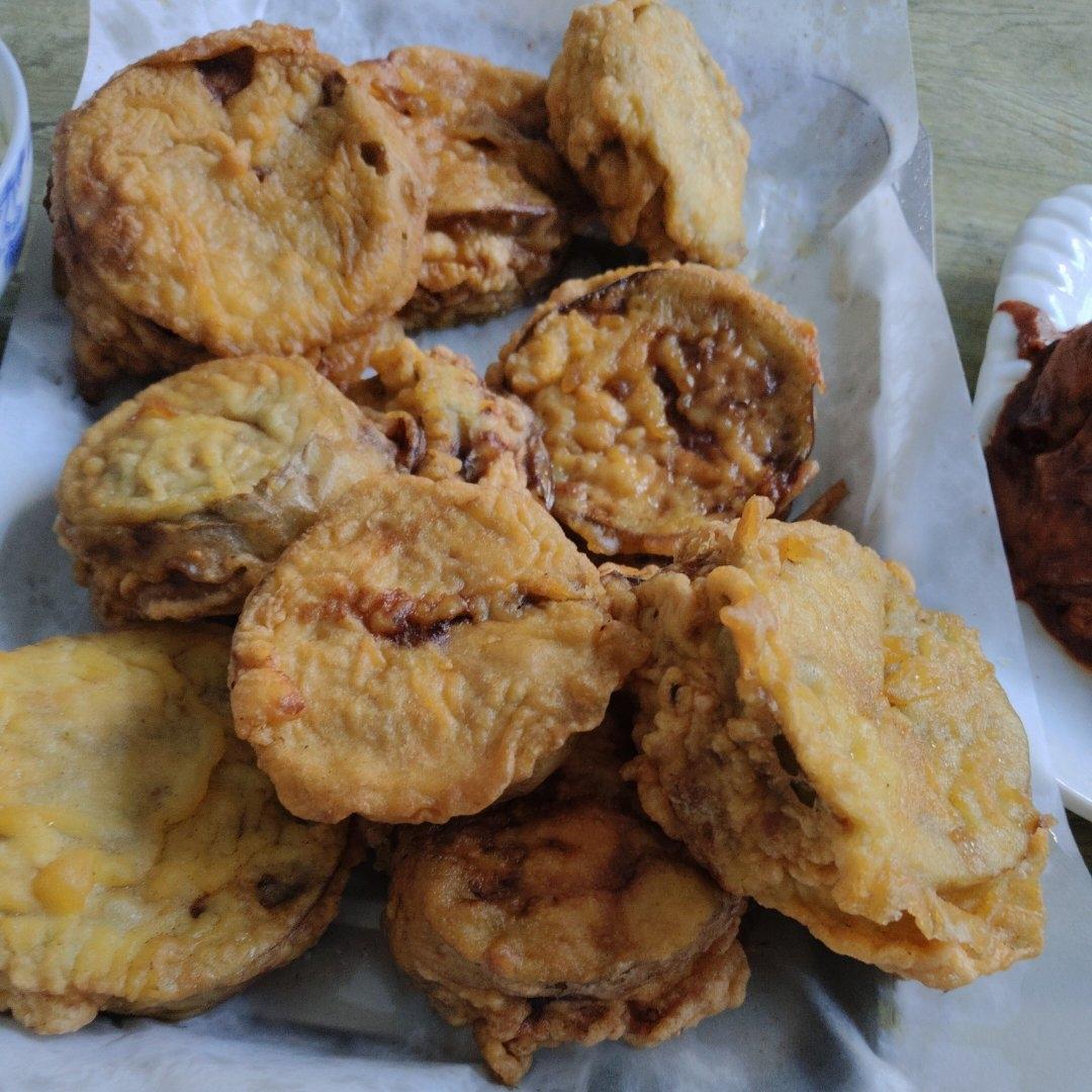 酥炸茄盒￨外酥里嫩