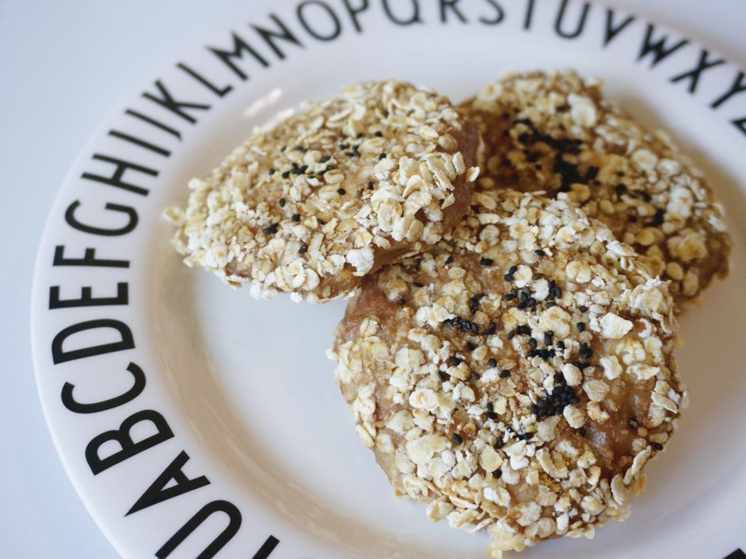 不用油炸的苹果燕麦猪排（宝宝辅食）