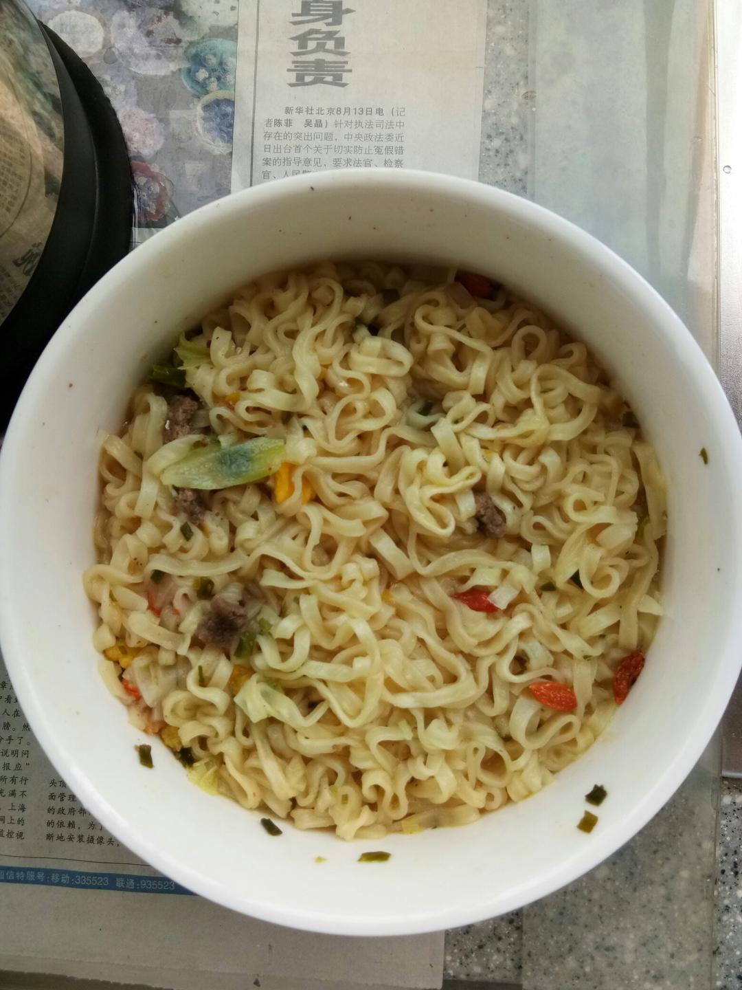 奥运冠军李小鹏的方便面做法（搬运来的）