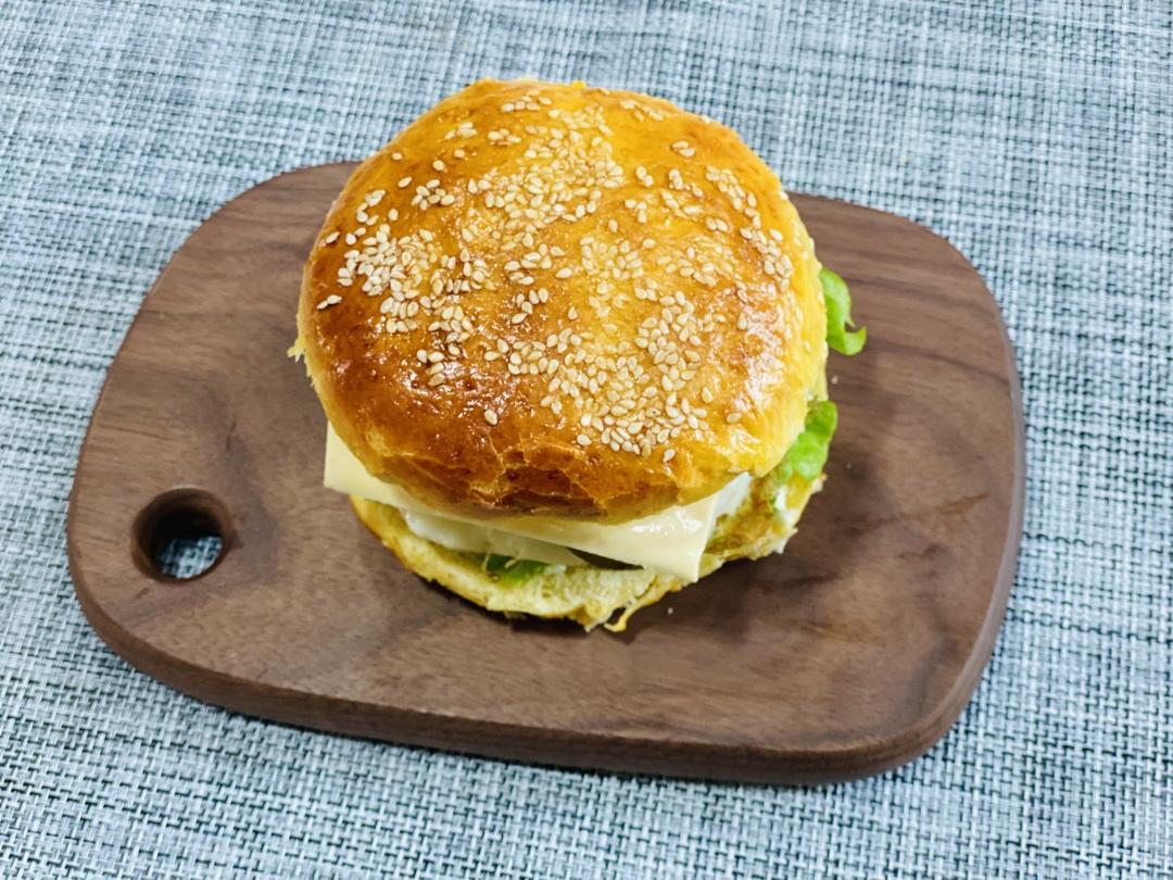 肯德基早餐汉堡轻松在家做 ---『玉米鸡肉汉堡包』