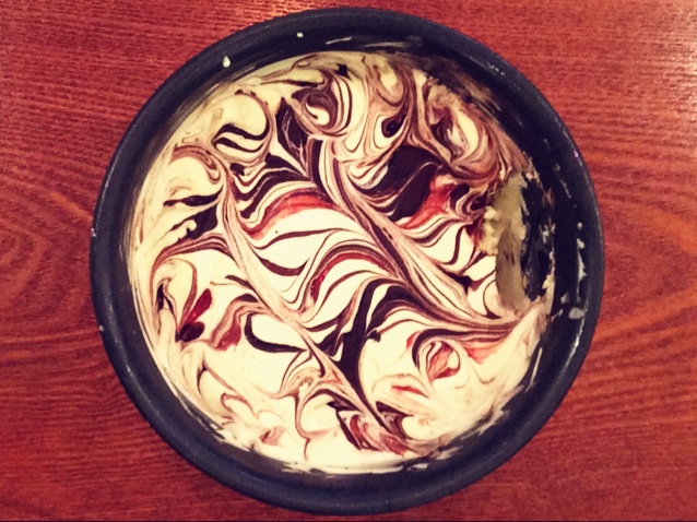 覆盆子巧克力大理石Semifreddo<RASPBERRY & CHOCOLATE RIPPLE>