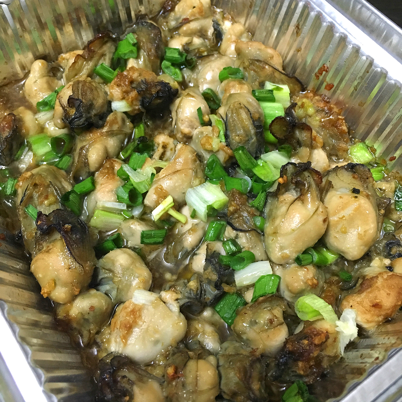 老米厨房做的锡纸烤生蚝