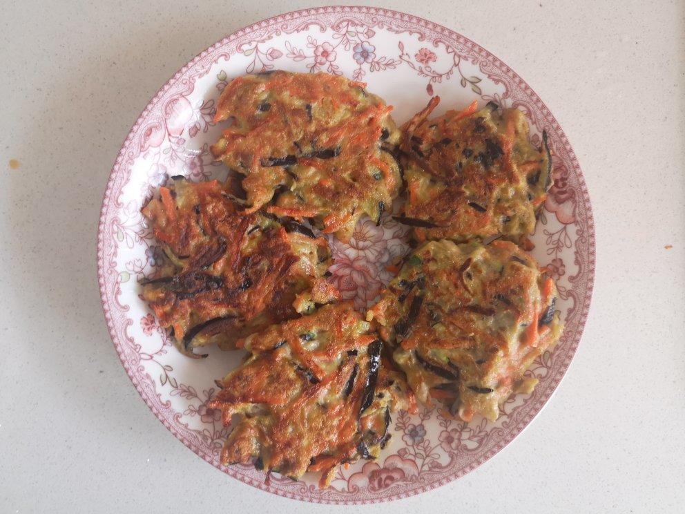 茄子胡萝卜蛋饼