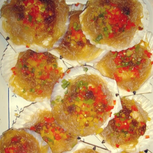 蒜蓉粉丝蒸扇贝