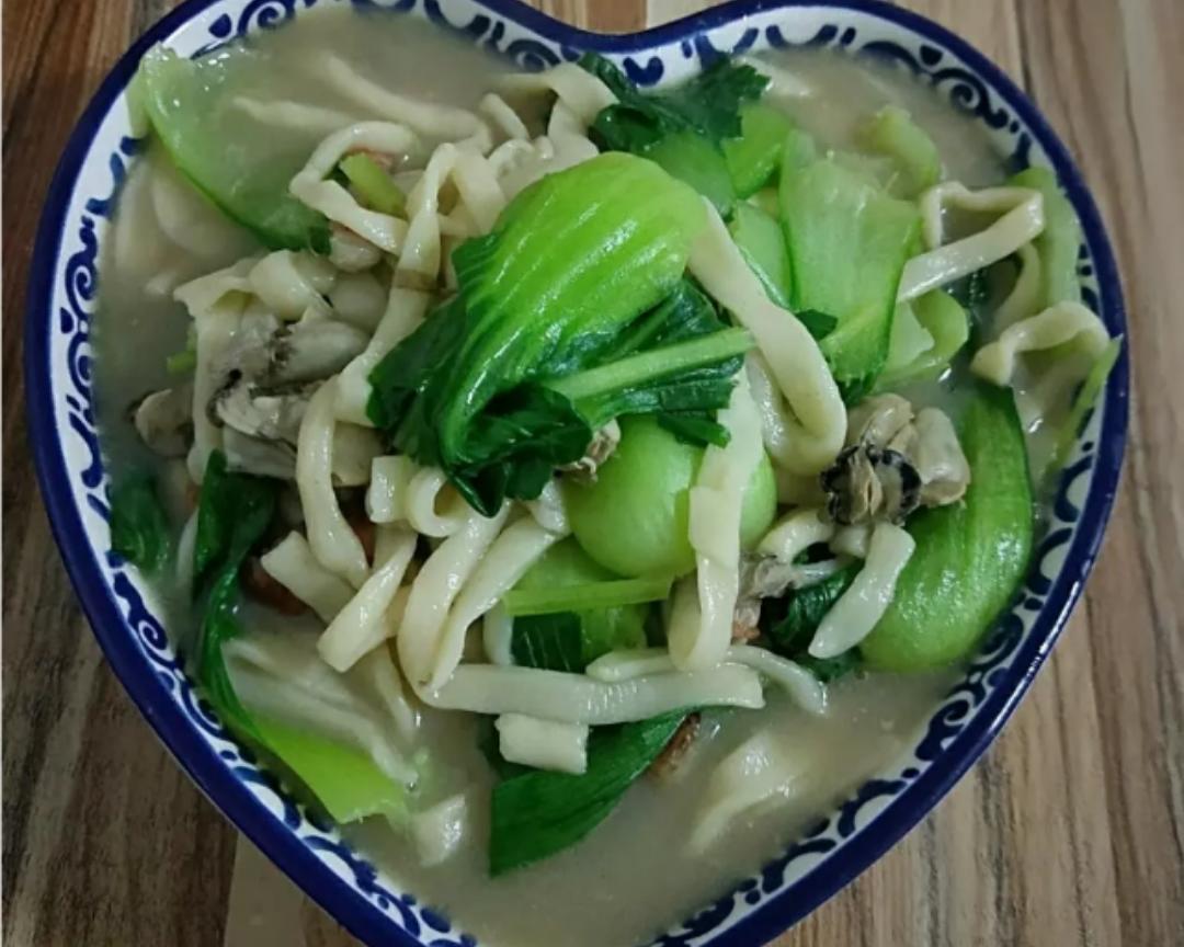 海蛎汤面的做法