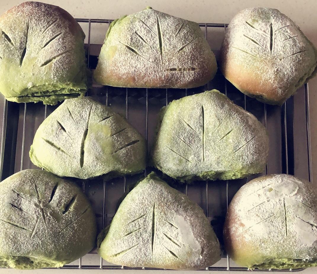 抹茶软欧（蜜豆奶酪馅）