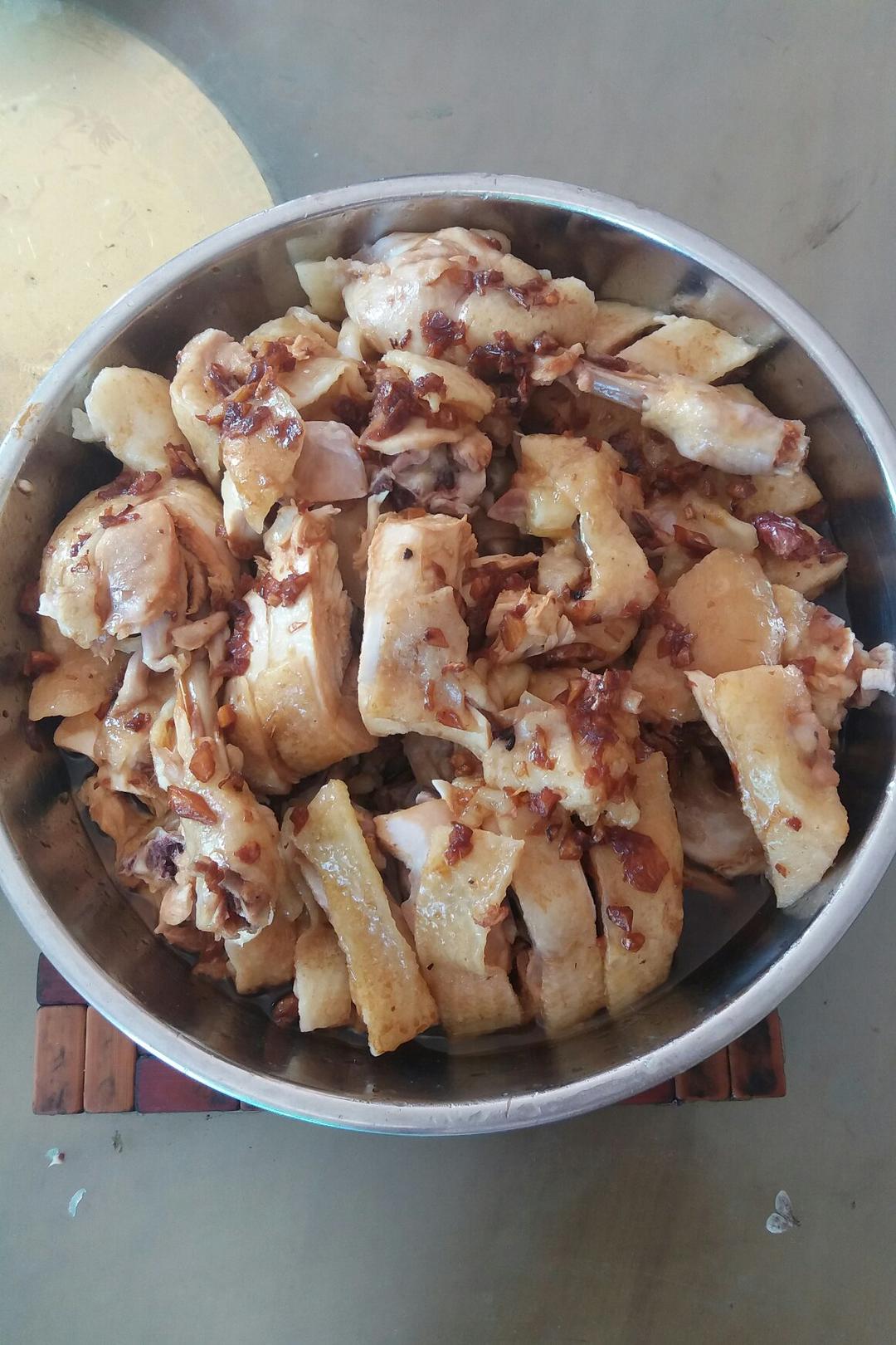 葱油白切鸡