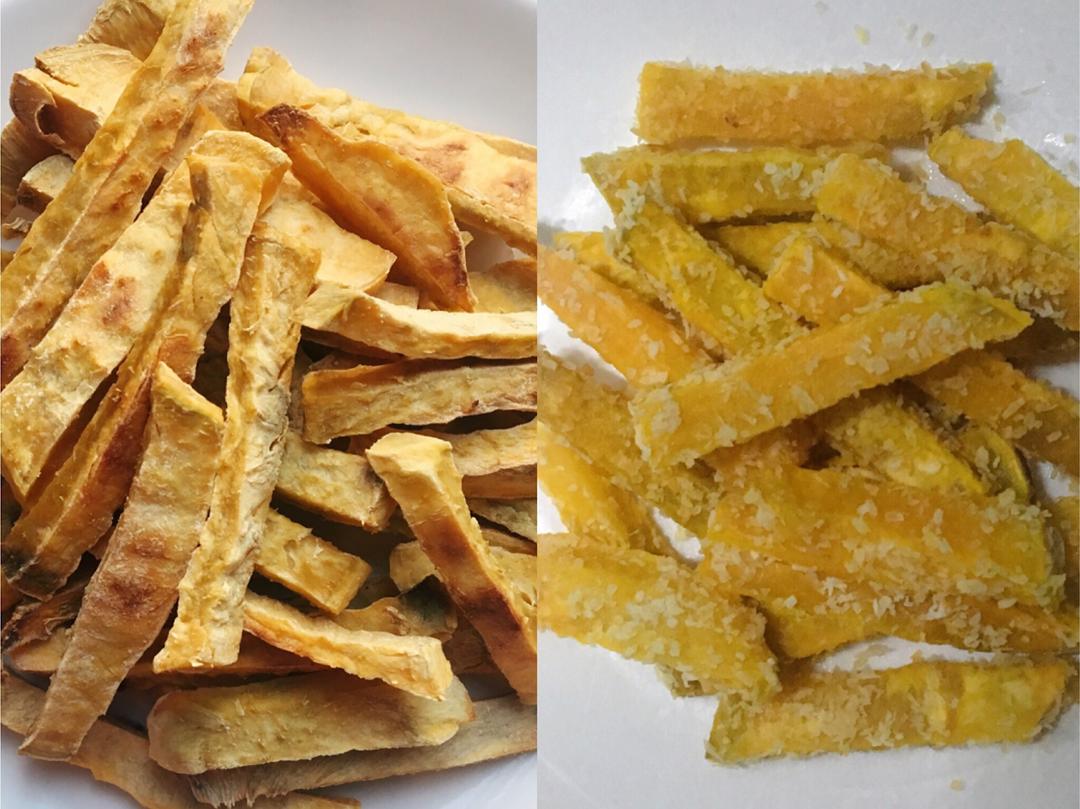 烤红薯条（加椰蓉、不加椰蓉两个版本）的做法