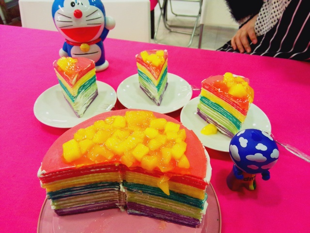 彩虹千层蛋糕 彩虹可丽饼(Mille Crepe Cake)