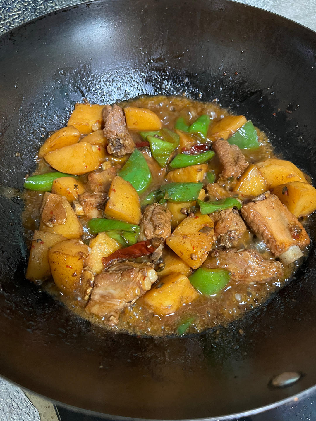 硬菜代表--排骨炖豆角土豆（豆角焖面胚子）