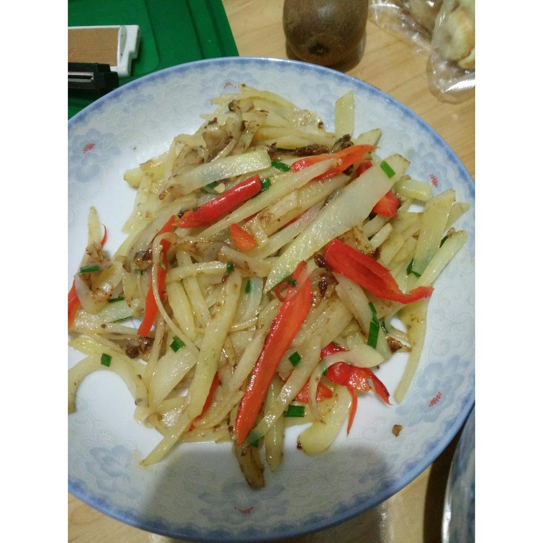 老干妈青椒土豆丝