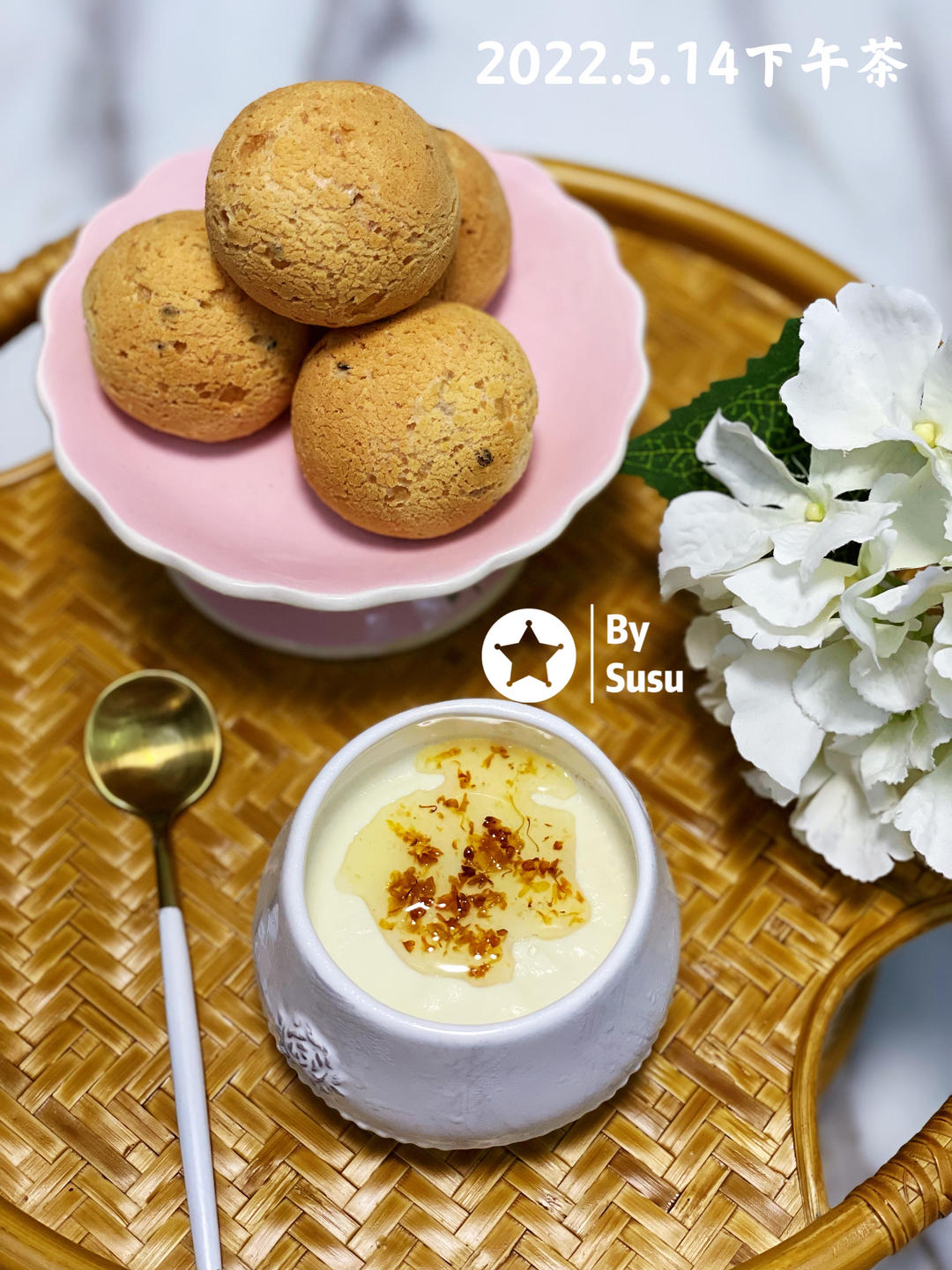 桂花杏仁豆腐（最爱的味道之一）