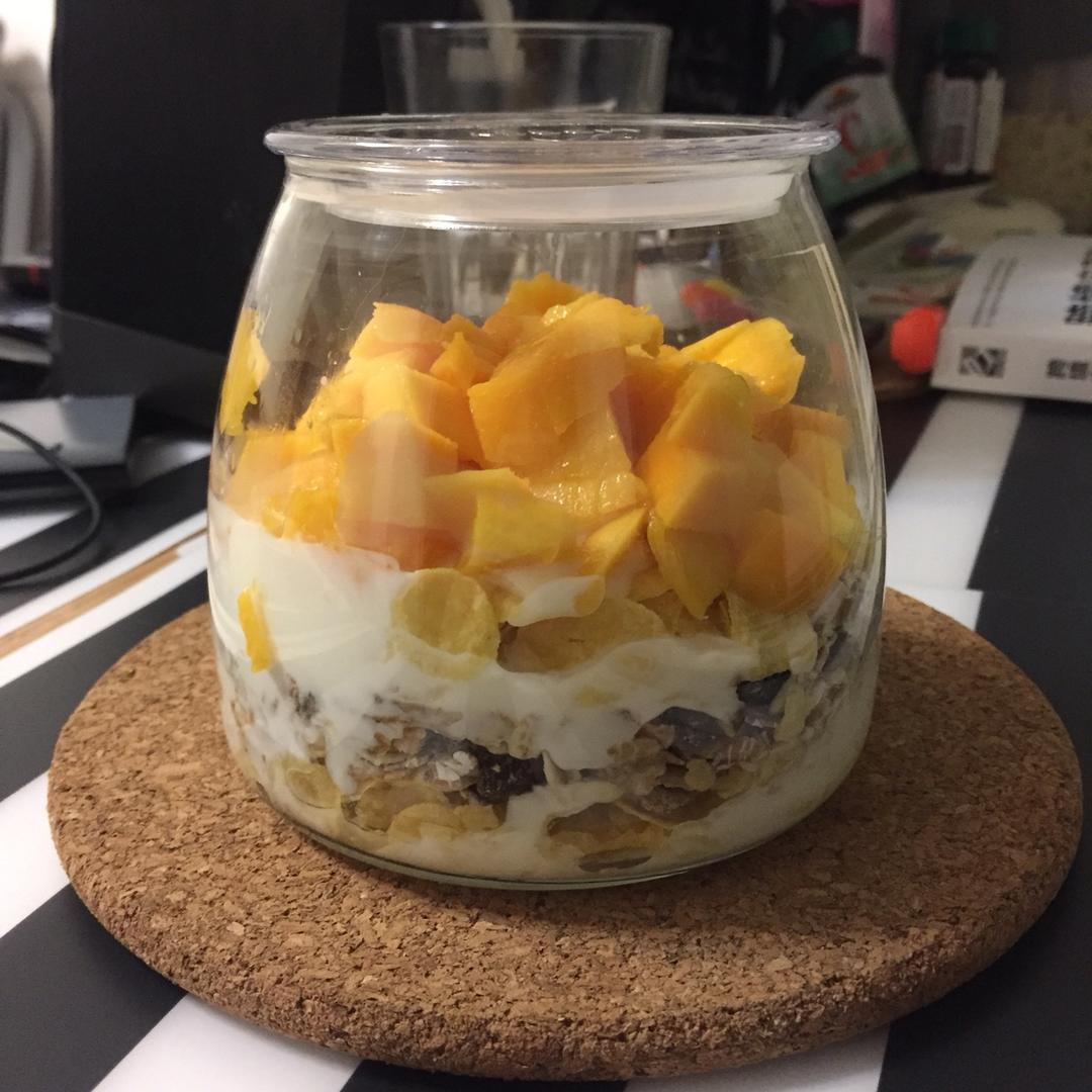 超流行的隔夜燕麦酸奶！！