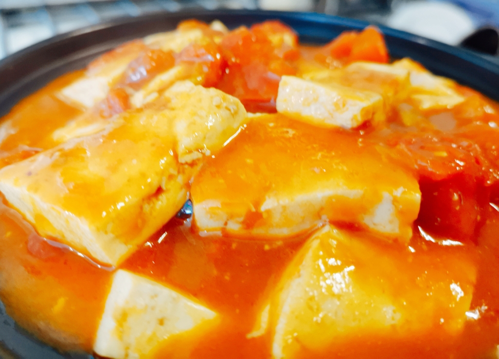 少油健康的减肥菜：番茄豆腐的做法