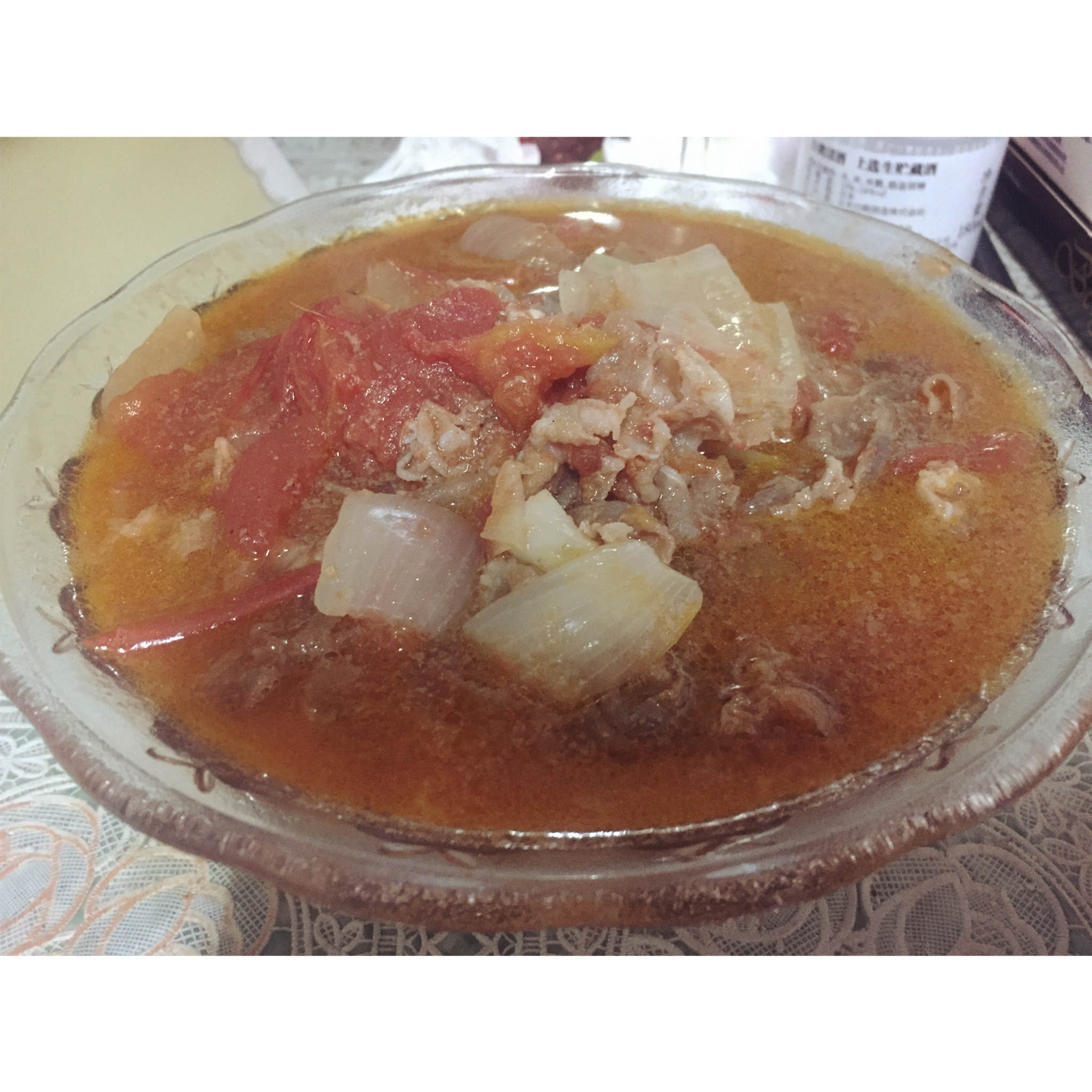 番茄牛肉片汤