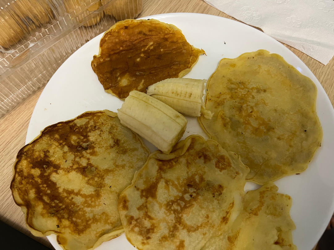 10个月宝宝辅食快手南瓜香蕉松饼