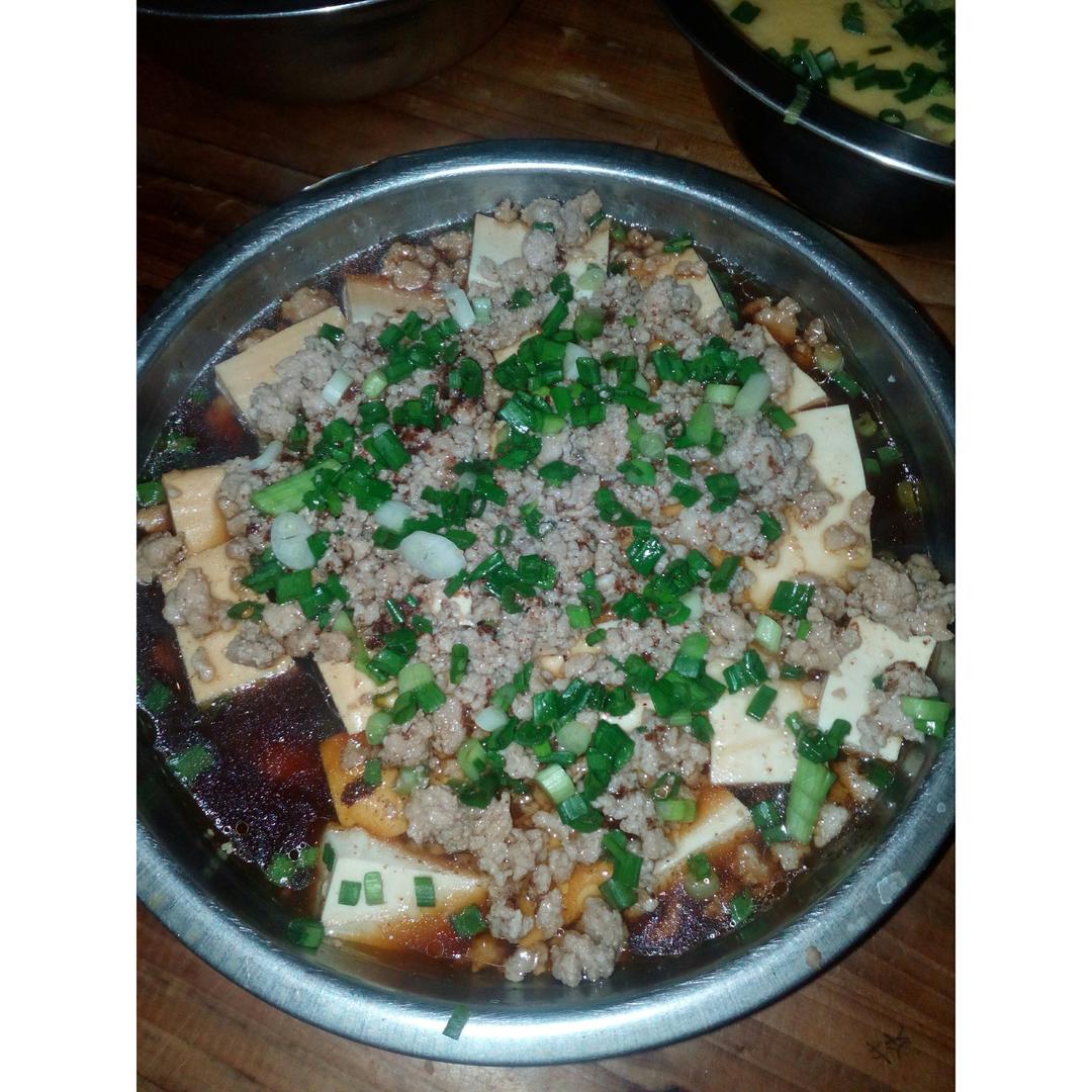 肉末蒸豆腐