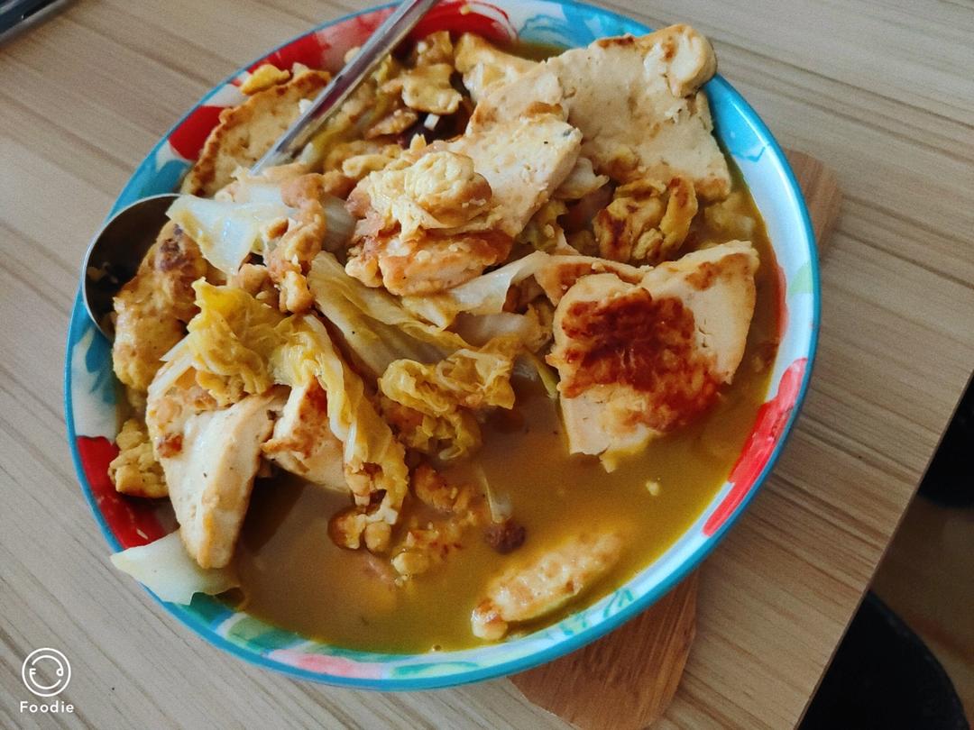 ✨无敌下饭❗️好吃到哭的白菜火腿豆腐煲