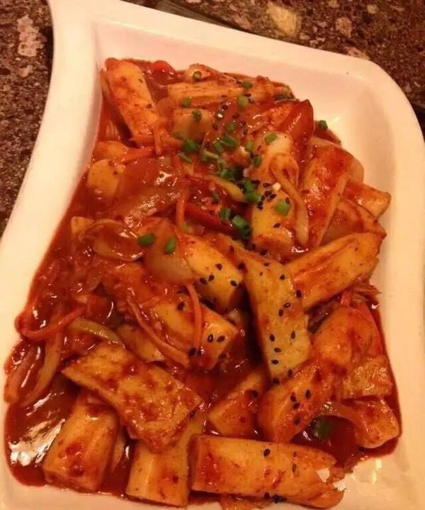 韩式辣白菜炒年糕