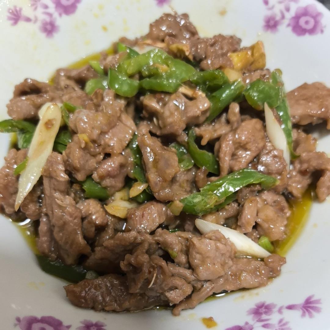 青椒炒牛肉片