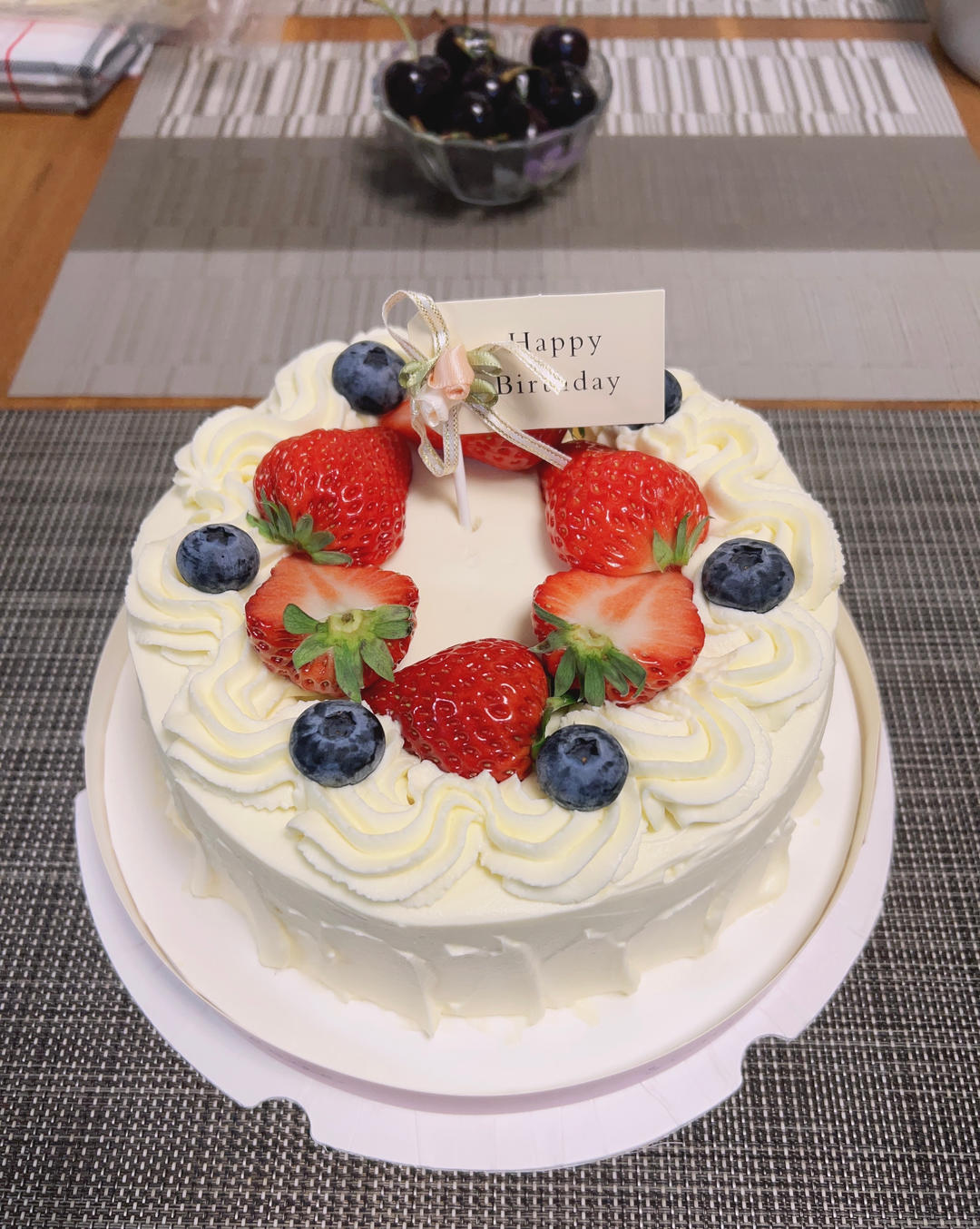 简约8寸草莓🍓生日蛋糕
