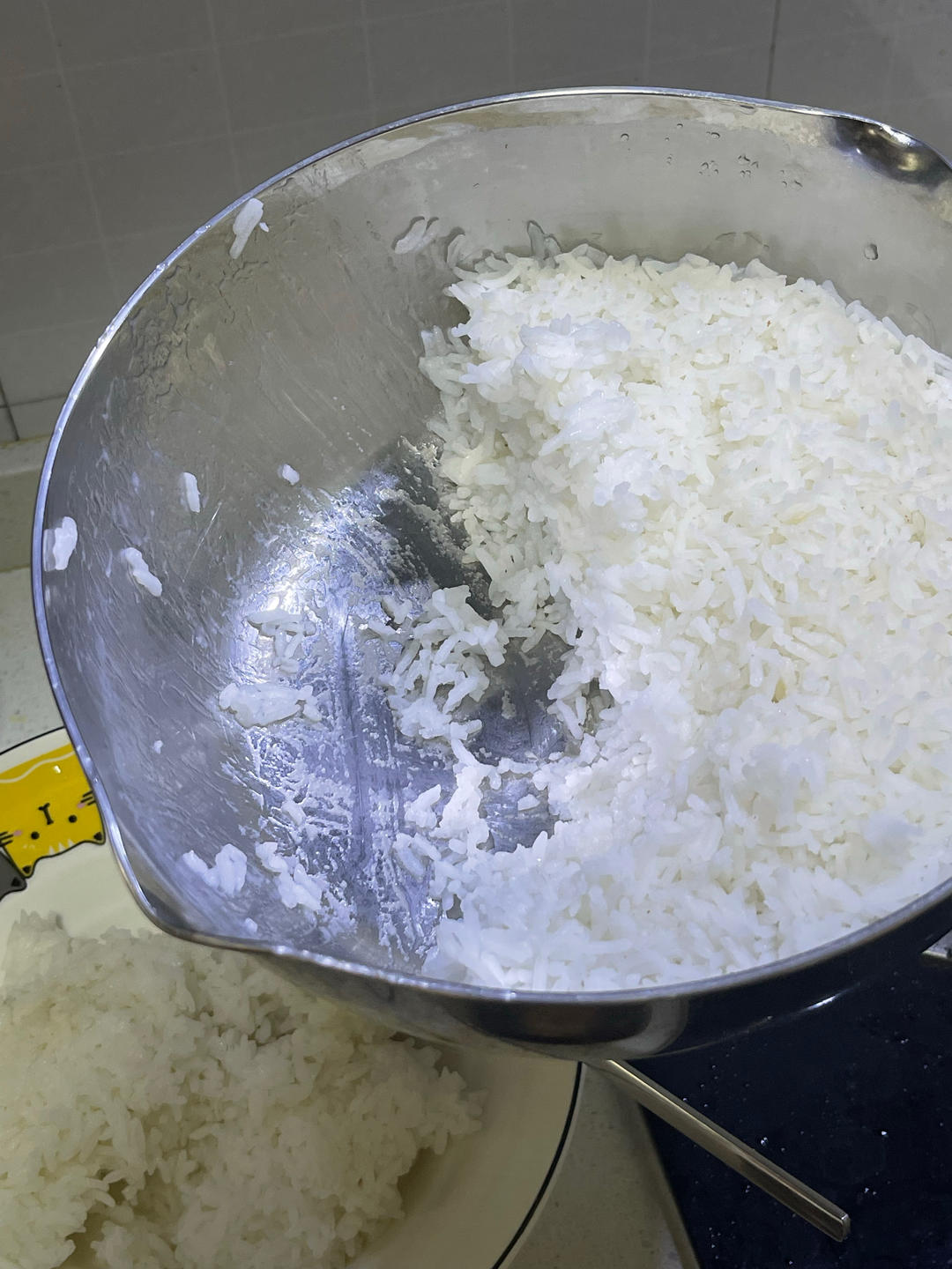 平底锅煮米饭--