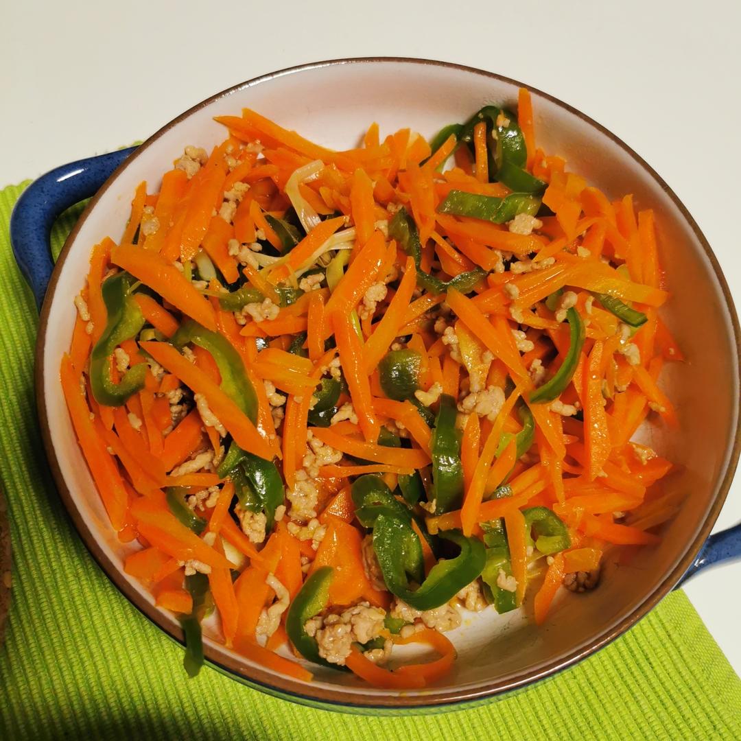 超简营养😺胡萝卜炒肉