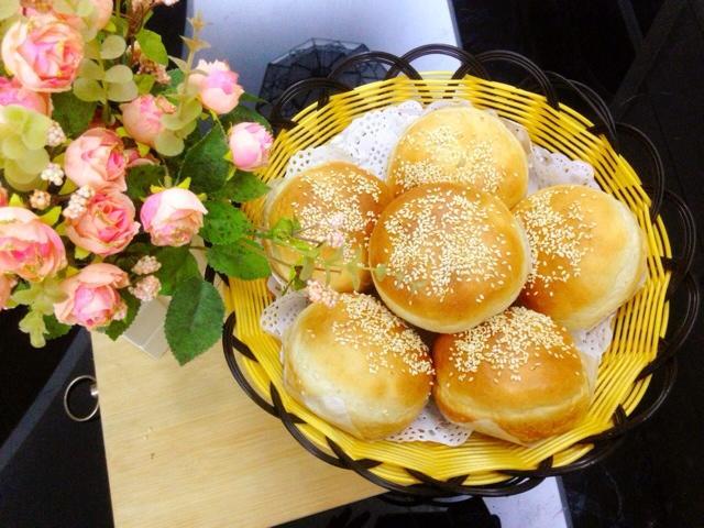 汉堡包(一次发酵法)的做法