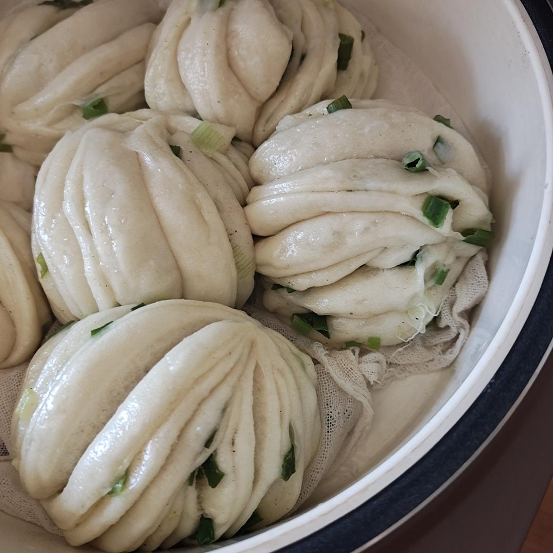 葱油花卷，一根筷子卷出漂亮的造型
