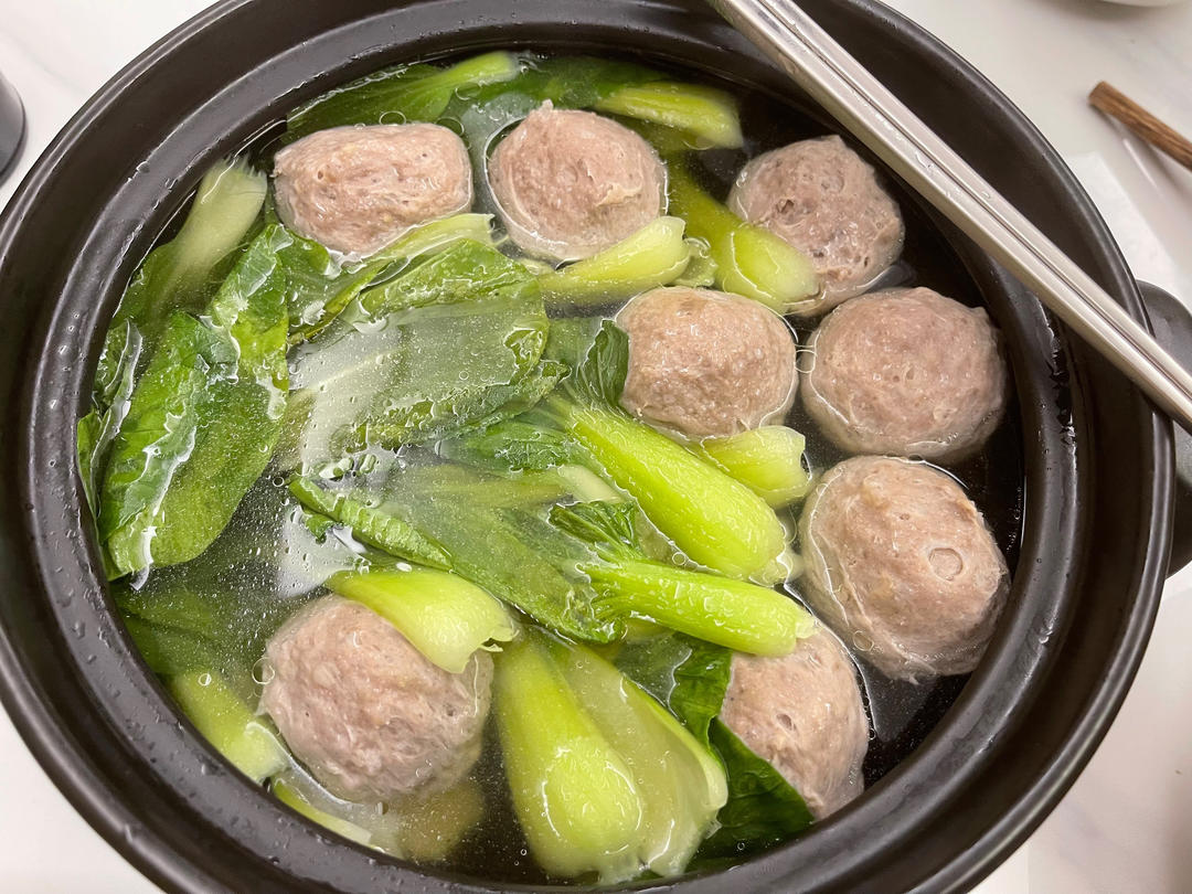 生菜牛丸汤