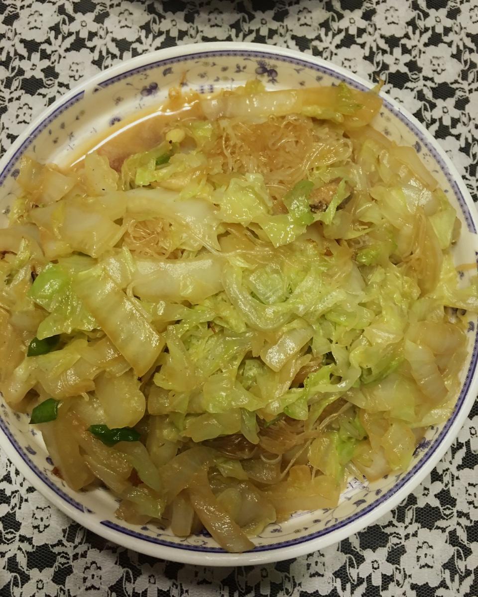 大白菜炒粉丝